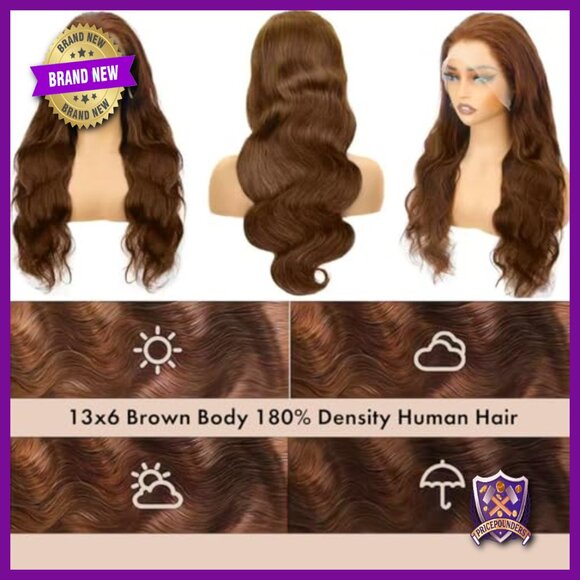 13x6 HD Lace Front Human Hair Wig 20 Inch Body Wave Pre Plucked main image 4